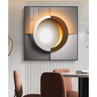 Crystal Wall Painting 80*80 Cm With Led Light 3D Painting 